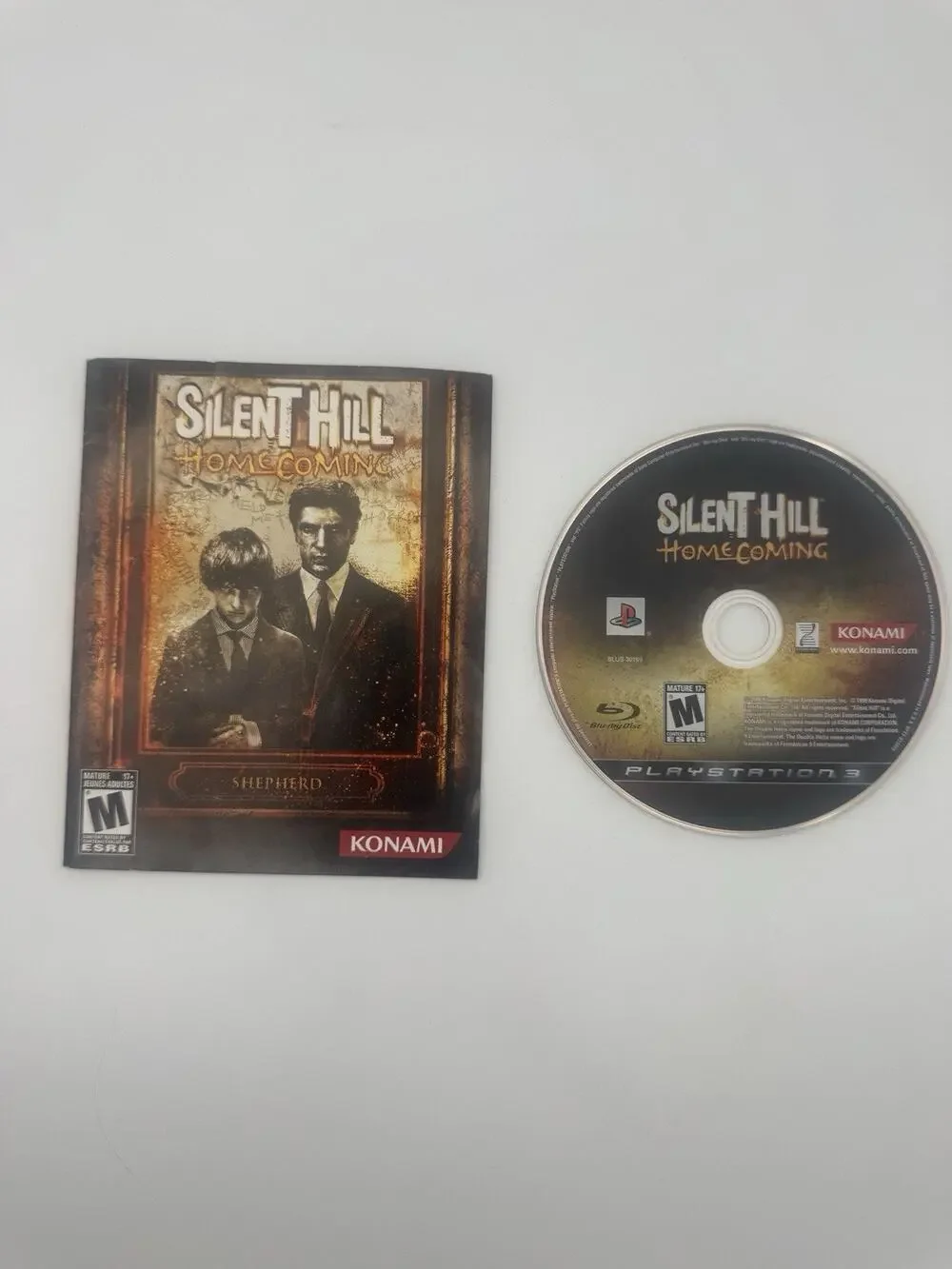 T1 Silent Hill: Homecoming (Sony PlayStation 3, 2008) Disc & Manual Booklet Only